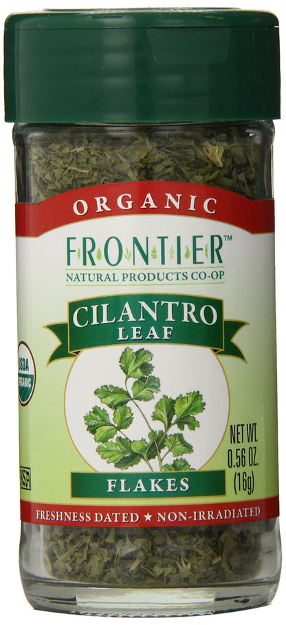 Frontier Organic Cilantro Leaf Flakes, 0.56-Ounce Container (Pack of 6)