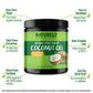 Naturelo Coconut Oil - Multi-Purpose Extra Virgin Coconut Oil For Skin, Organic Coconut Oil For Cooking, Unrefined Coconut Oil F