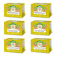 Tadin Lemon Ginger Herbal Tea, Caffeine Free, 24 Bags, Pack of 6