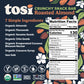Tosi Almond Protein Bars, Plant-Based Vegan Snacks, Gluten-Free, 12 Count