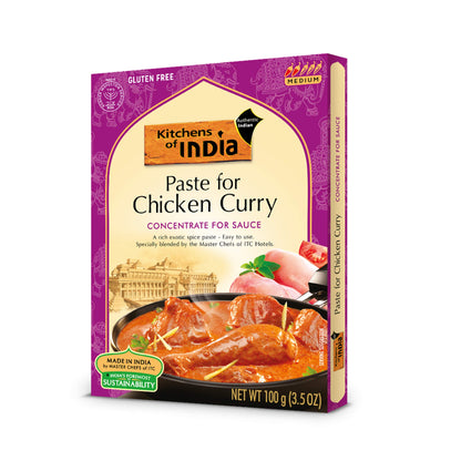 Kitchens Of India Paste for Chicken Curry, 3.5-Ounce Boxes (Pack of 6)