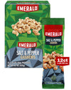Emerald Nuts Salt And Pepper Seasoned Cashews 12 Ct (1-Pack) | 1.25 Oz Individual Snack Tubes | Kosher Certified, Non-Gmo, Contains No Artificial Preservatives, Flavors Or Synthetic Colors