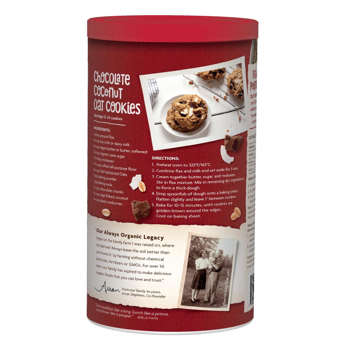 Natures Path Organic Old Fashioned Oats Instant Oatmeal, 18 oz (Pack of 1), Non-GMO