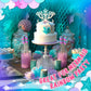 Mermaid Lollipops 40Pk- Swirl Lollipops Mermaid Candy For Little Mermaid Party Favors & Mermaid Party Supplies - Mermaid Suckers