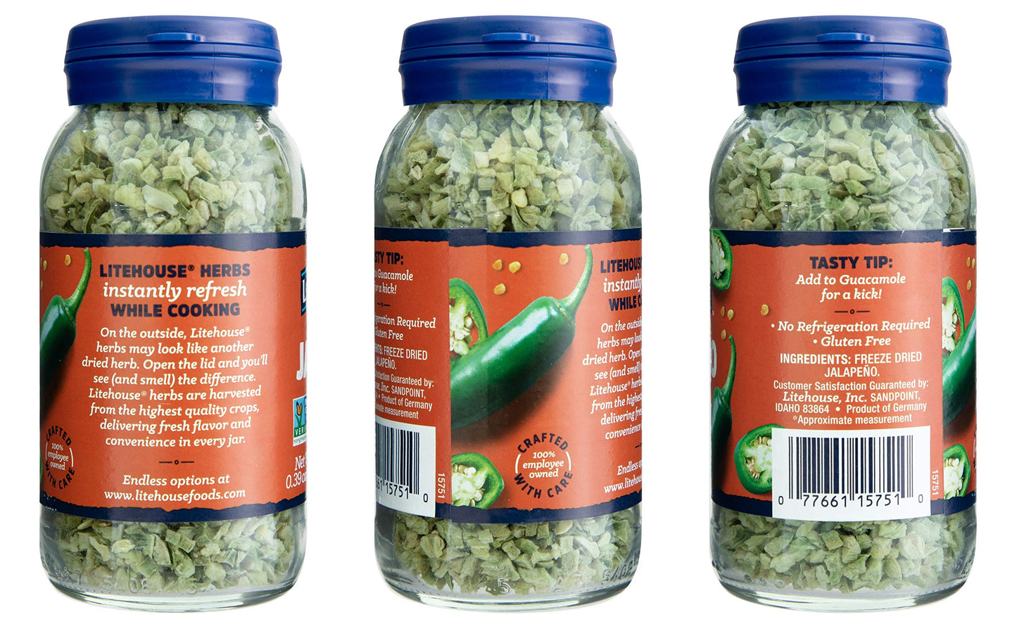 Litehouse Freeze-Dried Fiery Salad Bundle, (Salad Dressing Blend, Jalapeno) - Gluten-Free, Keto Friendly, Non-Gmo, Organic Spice