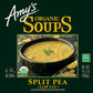 Amy's Soup, Vegan Split Pea Soup, Gluten Free, Made With Organic Split Peas and Vegetables, Canned Soup, 14.1 OZ (6 Pack)