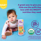Plum Organics Mighty Puffs Organic Baby Food - Carrot And Broccoli - 1.85 Oz Canister (Pack Of 6) - Ancient Grains And Chickpea