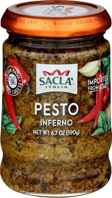 Sacla - Pesto Inferno - Case Of 6 - 6.7 Oz (6X6.7 Oz)