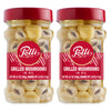 Polli Antipasto Grilled Mushrooms In Sunflower Oil  Authentic Italian Antipasto  Marinated With Beverage-Inspired Vinegar  Parsley & Garlic- 2 Pack (6.7 Oz Each)