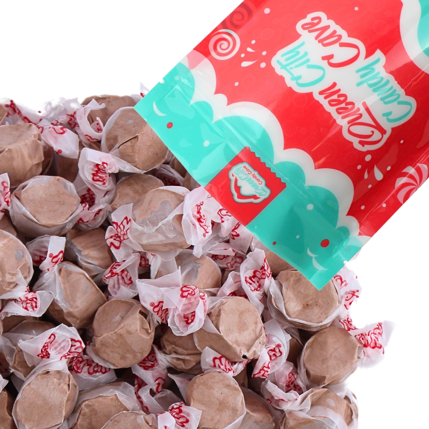 Creamy Chocolate Salt Water Taffy - Individually Wrapped Assorted Flavors - Old Fashion Saltwater Taffy Candy Bulk, By Queen Cit