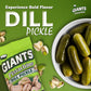 Giants Dill Pickle Pistachios - Healthy Snacks, In Shell Pistachios Individual Packs, High Protein Snack, Flavored Pistachio Nuts - 4.5 Oz Bags (Pack Of 6)