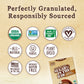 Sugar In The Raw Organic Granulated White Premium Cane Sugar, No Added Flavors Or Erythritol, Pure Natural Sweetener, Hot & Cold