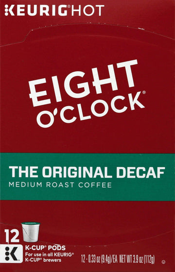 Eight O'Clock The Original Decaf Coffee, 12 Ct