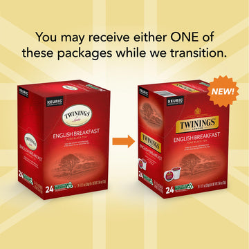 Twinings Of London English Breakfast Tea K-Cups For Keurig, 12 Count (Pack Of 6)