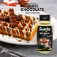 Sugar Free WHITE CHOCOLATE Syrup Zero Calories and Fat Free Topping, 11.1 FL OZ - No Sugar White Chocolate Syrup Dessert Topping