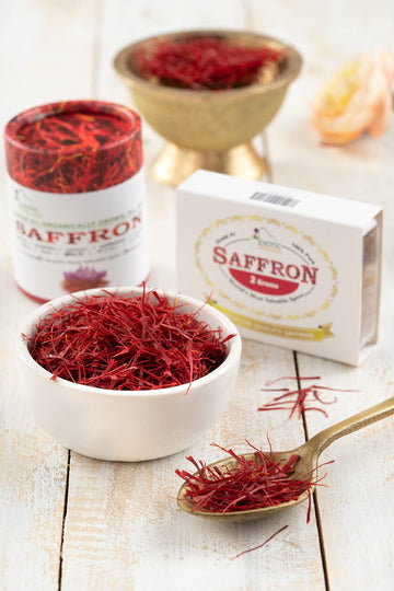 EXOTIC BioNaturals Premium Quality Saffron Threads - Super Negin Grade A+ - Pure Red Spice for Culinary Use - 2 Grams