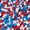 Red White and Blue Sprinkles Bulk - 7 oz Patriotic Star Confetti Sprinkles for Cake Decorating Edible Memorial Day Sprinkles Mix