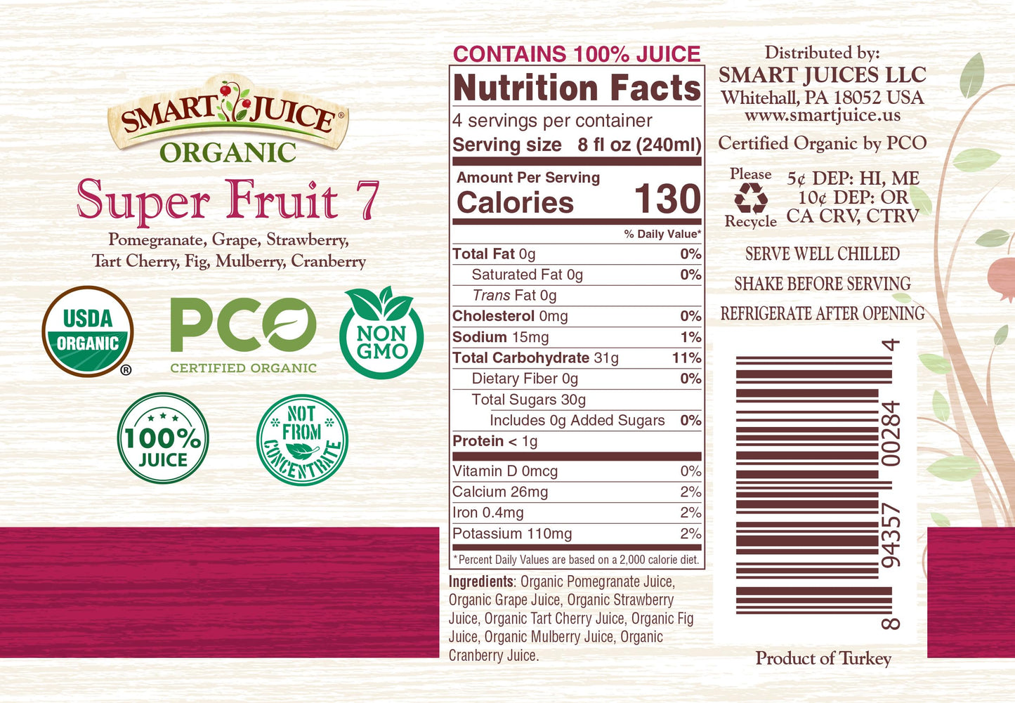 Og1 Sj Super Fruit 7 Jce ( 6 X 33.8 Oz   )