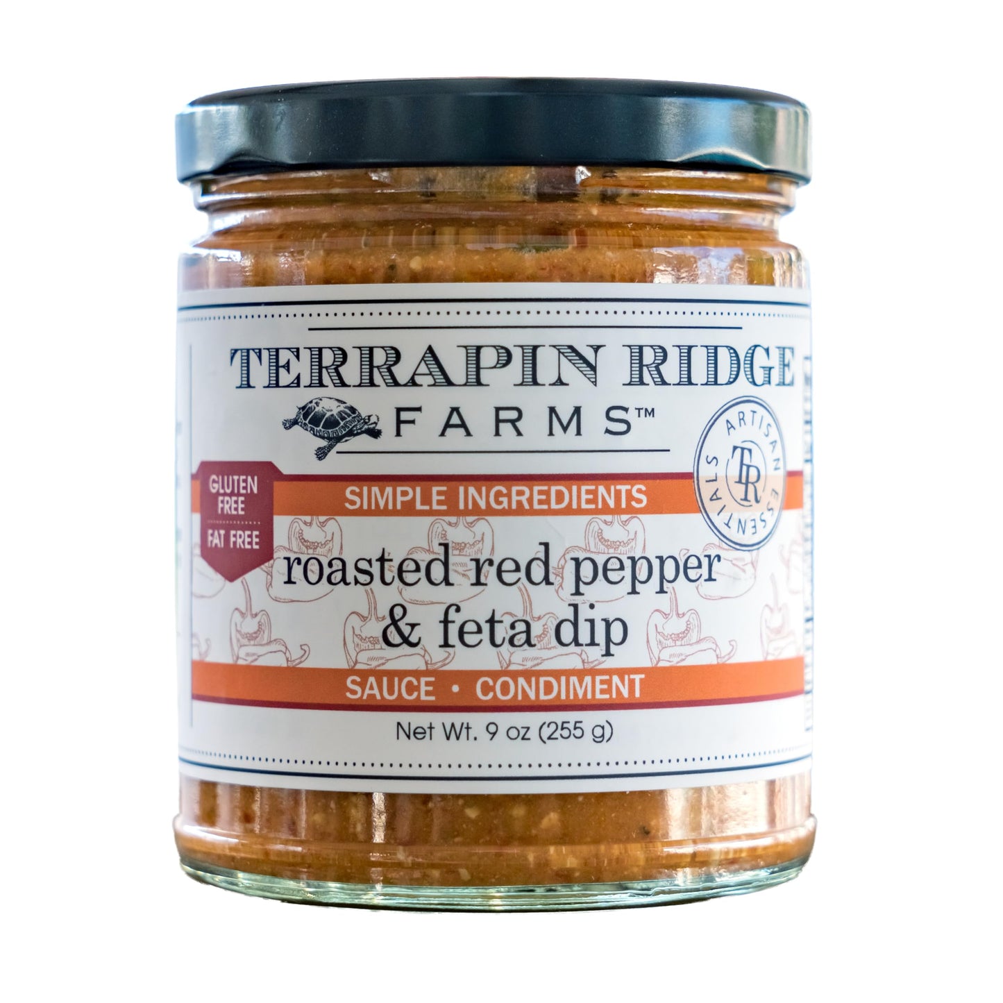 Terrapin Ridge Farms Roasted Red Pepper and Feta Dip, 9 Ounce Jar