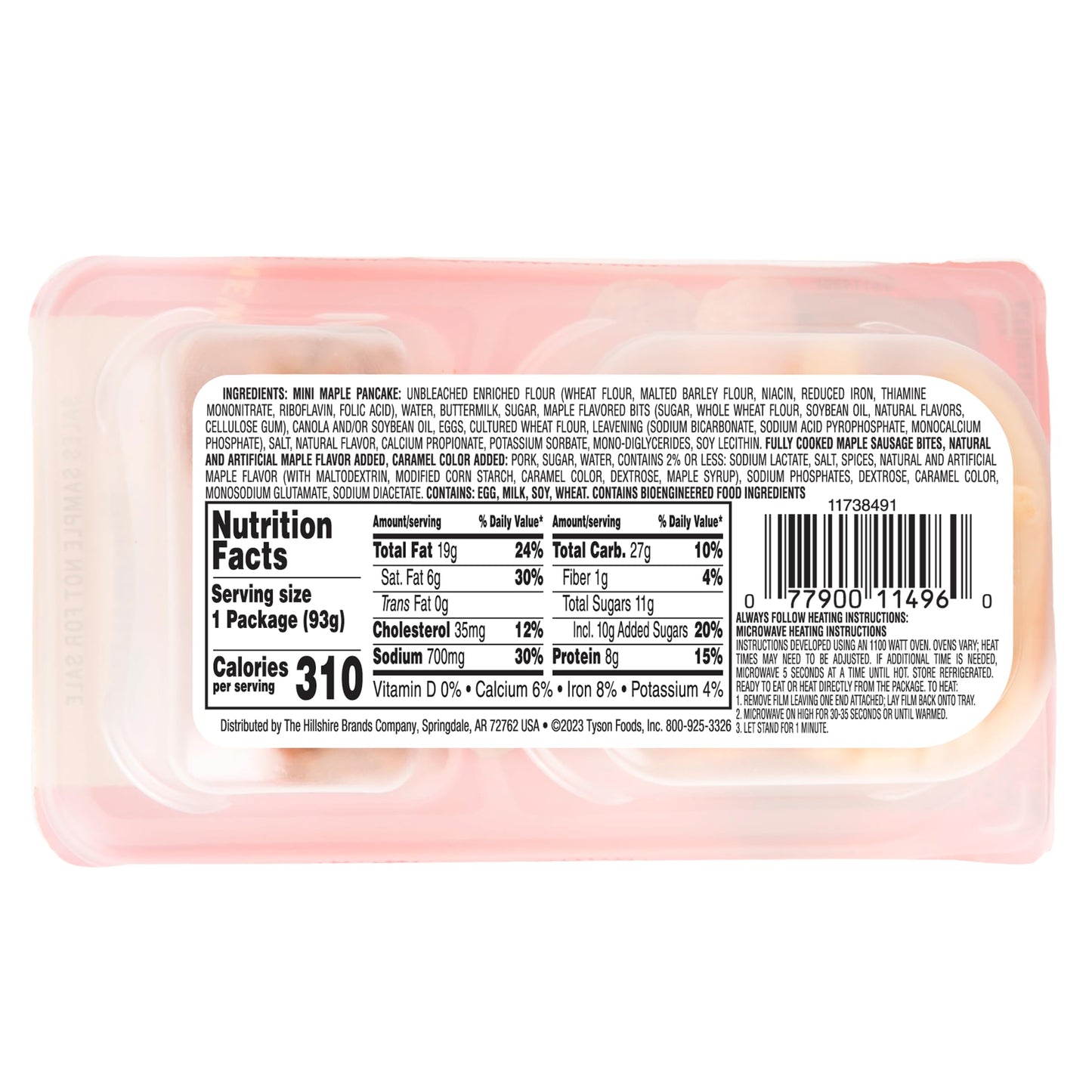 Jimmy Dean Morning Combos, Mini Maple Pancakes And Maple Sausage Bites, 3.27 Oz