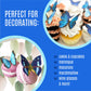 Sugar Robot Edible Butterflies - Large Cake Toppers, 3 inches, Blue, Premium Crafted, Made in the USA