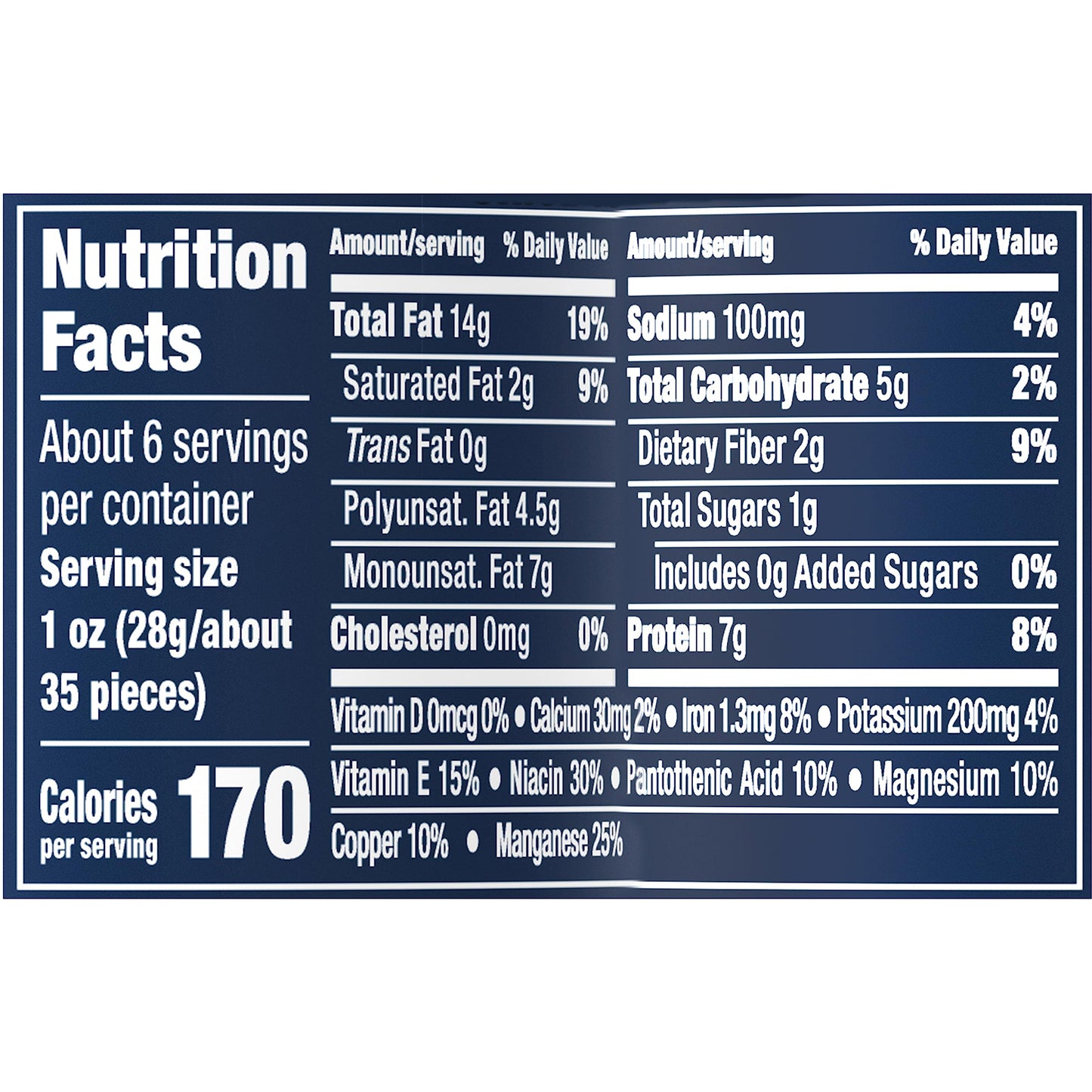 Planters Limited Edition Classic Peanuts, 6 Oz Canisters, Pack of 8