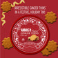 Annas Thins Tins - Ginger Pepparkakor Holiday Tin - 15.3 Ounce Tin (Pack of 1) non GMO + Vegan