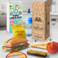 Kids Brown Paper Bags - Lunch Notes For Kids Via Printed Jokes And Games Eco Friendly Food Safe 50Pc Kraft Paper Lunch Bags For