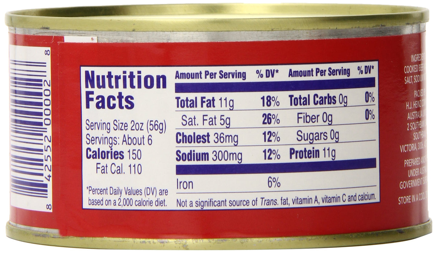 Ox & Palm Corned Beef, Original Chunky Style, 11.5 Ounce