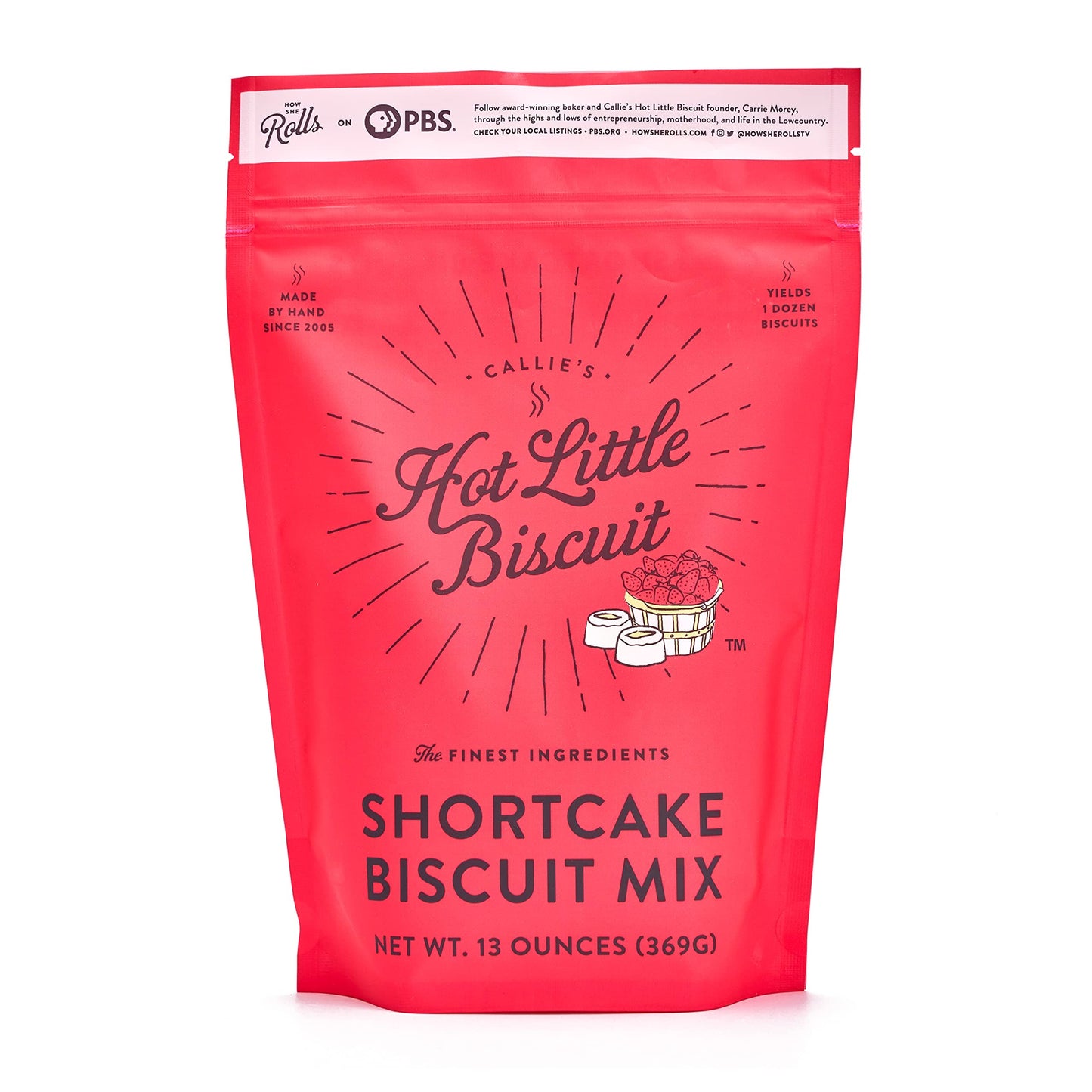 Callies Hot Little Biscuit Shortcake Biscuit Mix | Fast, Easy, Delicious | 2 Bags of Biscuit Mix | 13oz per bag | Makes 24 Shor