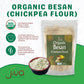 Jiva Organics Organic Chickpea Flour, Besan Flour 2 Pound - Non-Gmo, Gram Flour Fine - Vacuum Packed
