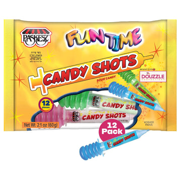 DOUzzle Get Well Soon Candy Shots, Sour Candy in Fun Shot (12 Count, Pack of 1) Individually Wrapped Candies, Birthday Party Fav
