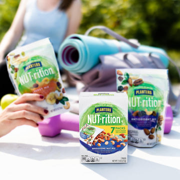 PLANTERS Nut-rition Wholesome Nut Mix, 7.5 oz Box, Cashews, Almonds, Macadamias, No Artificial Flavors, Kosher