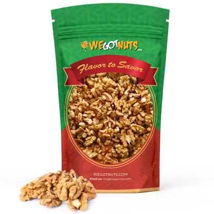 California Raw Walnuts- 3 Pounds, Resealable Package-Fresh, No Shell, Unsalted-All Natural Dry Halves and Chopped Pieces-For Sna