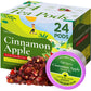 Gya Tea Co Cinnamon Apple Herbal Tea Pods, Decaf Wellness Tea, 24 Count