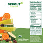Sprout Organic Baby Food, Stage 2 Pouches, Carrot & Chickpea Plant Powered Protein, 3.5 Oz Purees (Pack Of 12)