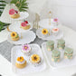 Foowztao 40Pcs Edible Flowers Cake Topper Cupcake Toppers Wedding Themed Party Baby Shower Birthday Party Cupcake Picks Annivers