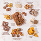 Holiday Chocolate Gift Basket– Thanksgiving Snack Box With Covered Pretzels, Oreos, Nuts & Sweets – Gourmet Food Gift Tin For Christmas, Families, Men, Women, Clients- Bonnie And Pop