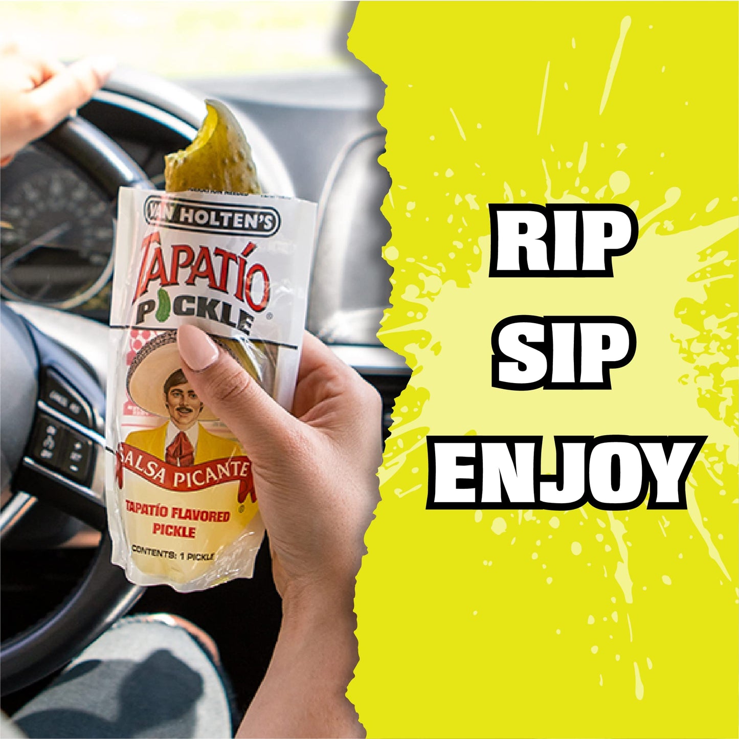 Van Holten'S Pickles - Jumbo Tapatio Pickle-In-A-Pouch - 6 Pack