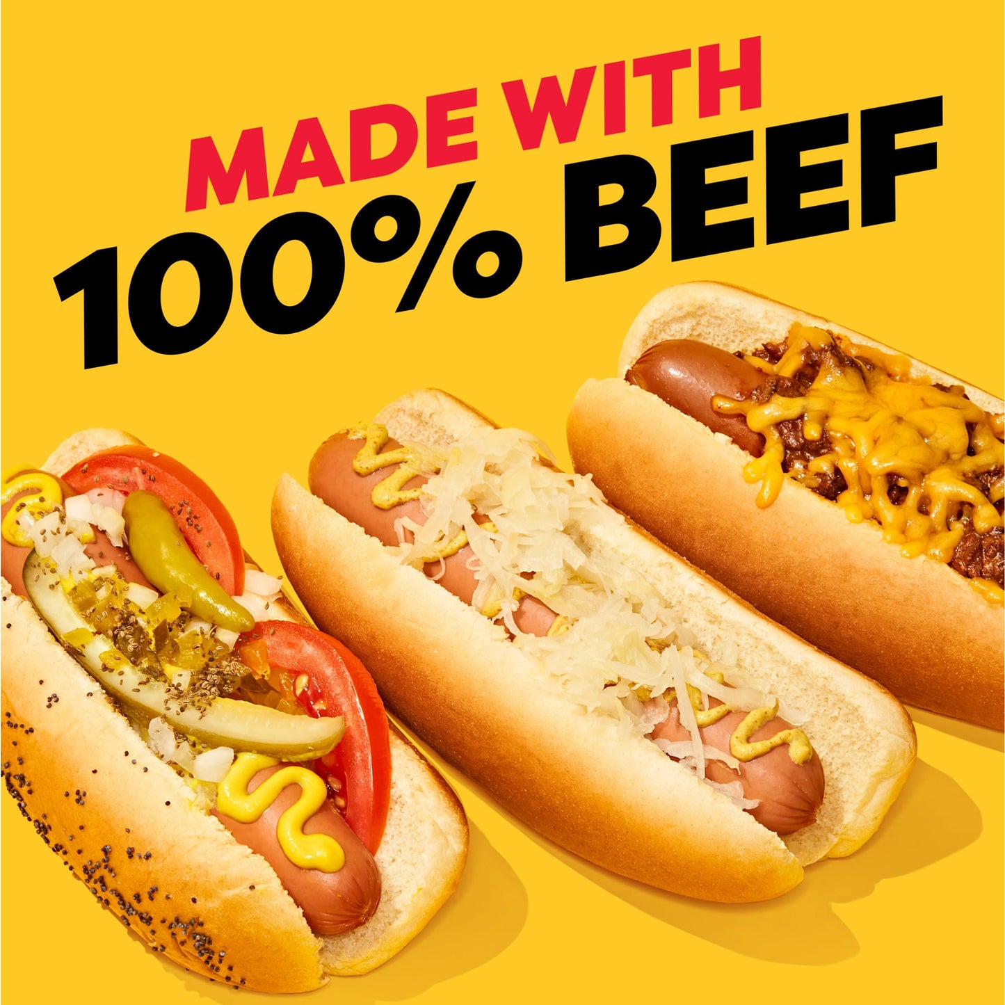 Oscar Mayer Bun-Length Beef Franks Hot Dogs, 8 ct Pack