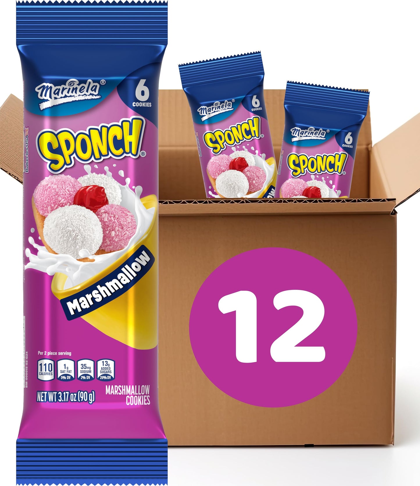 (Restock) Marinela Gansito Chocolatey Filled Snack Cake, 16 Individual Twin Packs, (2 Ct Each), Strawberry, Chocolate And Crème Snack Cakes, 56.48 Oz Multipack