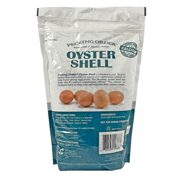Pecking Order Oyster Shell Calcium dietary product for Laying Hens, 5 LB