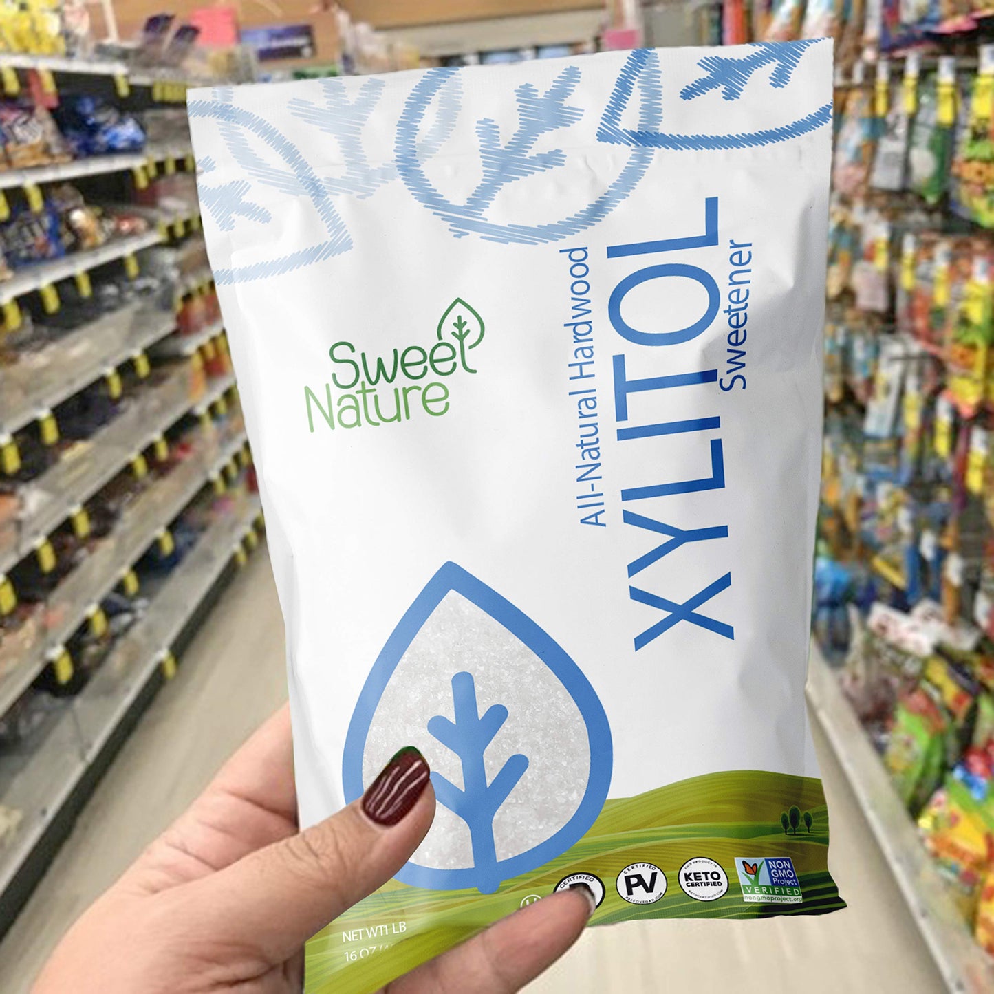 Sweet Nature | Birch Bark Xylitol Sweetener - Great Powdered Sugar Substitute for Diabetics - Natural  Keto Friendly  non-GMO  and Made in USA (10lbs)