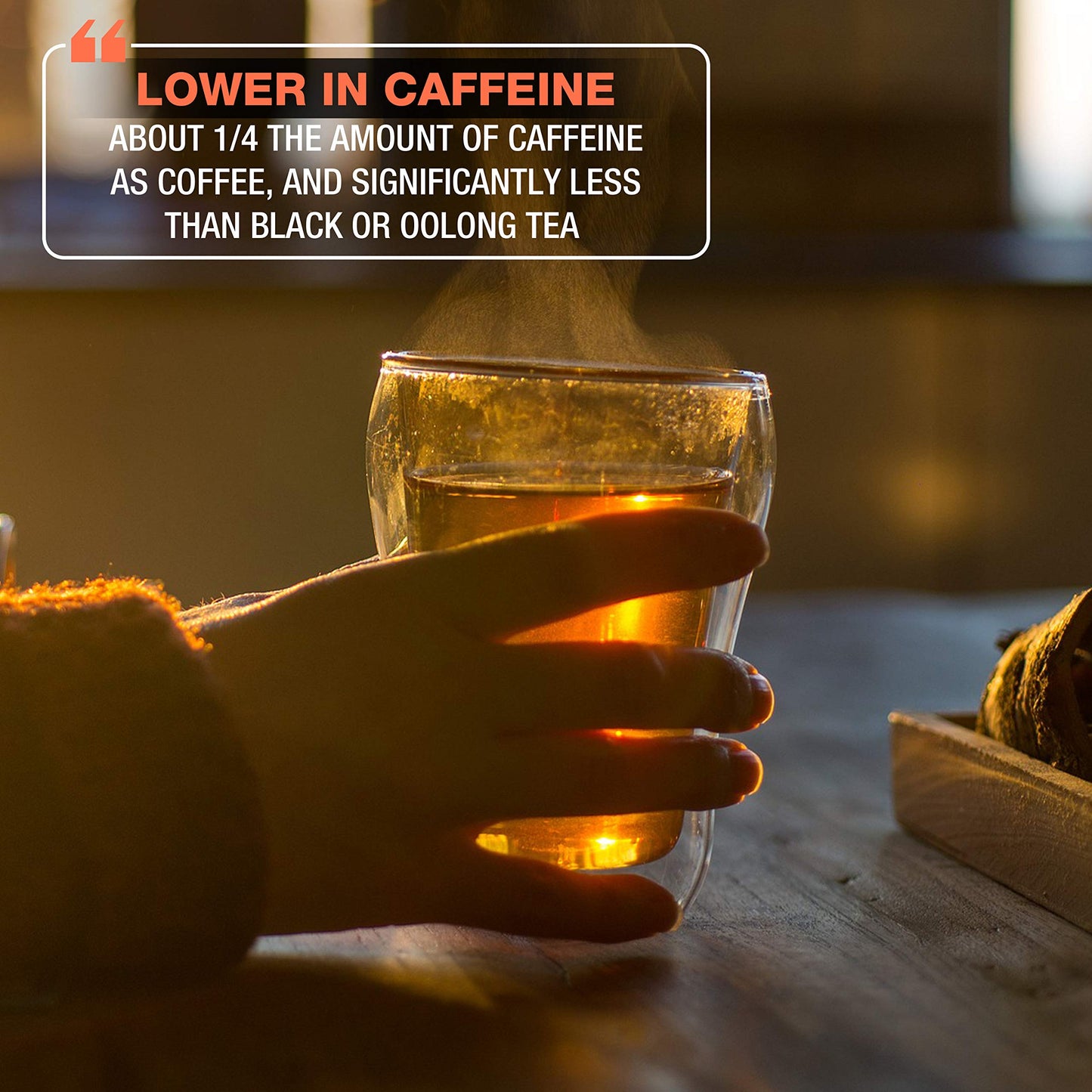 Brew La La Organic Green Tea - Ginger Peach Flavor - 50 Tea Bags - Low Caffeine - USDA Organic - Non-GMO - Gluten Free