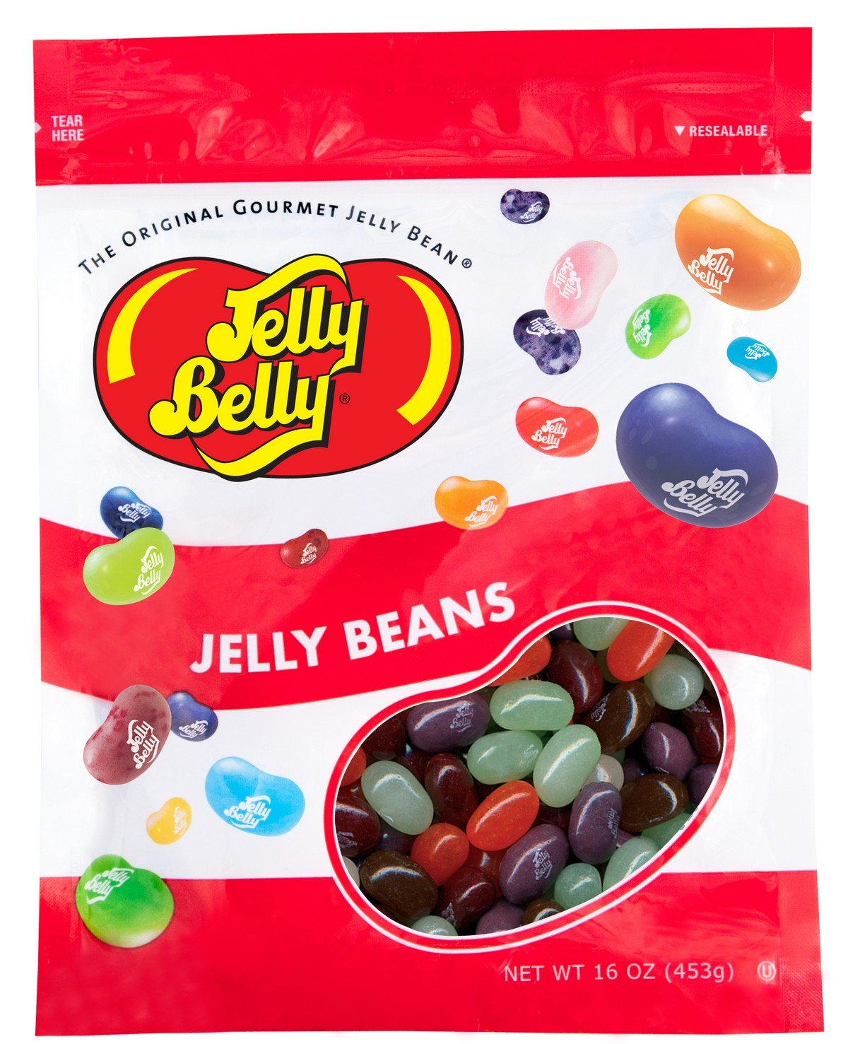 Jelly Belly Jelly Beans - Soda Pop Shoppe - 1 Pound Resealable Bag - Multi-Color