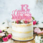 1 PCS 13 Official Teenager Cake Topper Glitter 13th Birthday Cake Pick Decorations for Teen 13th Birthday Party Supplies Pink