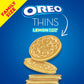 OREO Thins Lemon Creme Sandwich Cookies, Family Size, 12-13.1 oz Packs