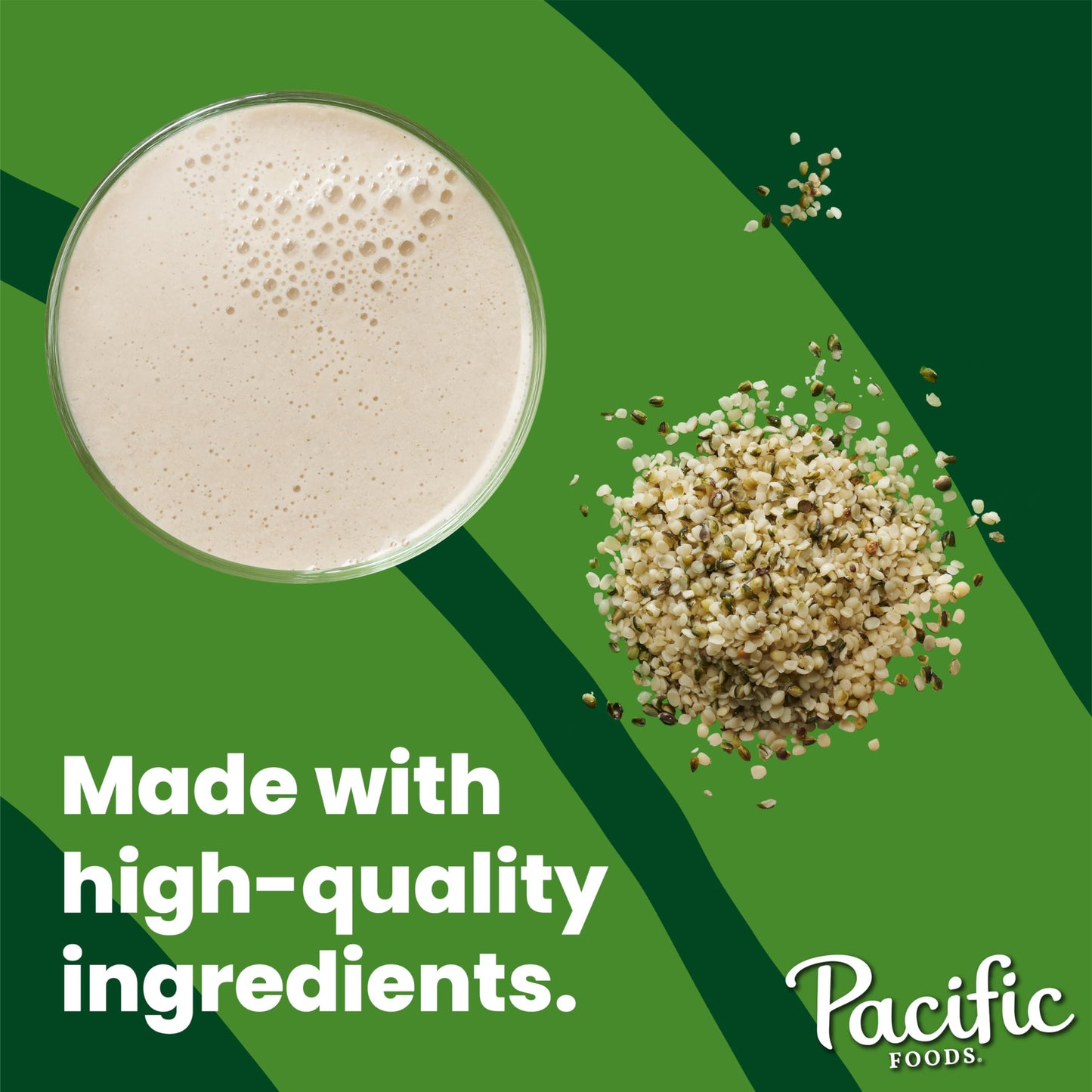 Pacific Foods Hemp Original Unsweetened Plant-Based Milk, Keto Friendly, 32 Fl Oz (Pack of 12)