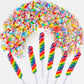 Big Size! 12 Pack Twisty Lollipop, Rainbow Twist And Swirl Lollipops Individually Wrapped Bulk, Kid'S Lollipops Candy For Birthd