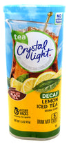 Crystal Light Iced Tea Decaffeinated Lemon Natural Flavor, 12-Quart 1.5-Ounce Canister (Pack Of 3)